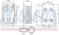 Chladič motorového oleje NISSENS 90740