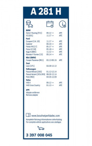 Stěrač BOSCH Aerotwin (BO 3397008045) - 280mm