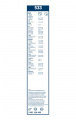 Sada stěračů BOSCH (BO 3397118405) - 530mm + 475mm