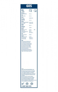 Sada stěračů BOSCH (BO 3397010270) - 600mm + 340mm