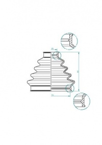 Měch, hnací hřídel LÖBRO 190963