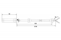 Snímač počtu otáček kol senzor ABS BOSCH (BO 0265004009)