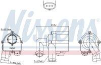Přídavné vodní čerpadlo NISSENS 831072