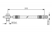 Brzdová hadička BOSCH (BO 1987476308)