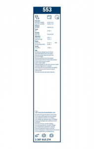 Sada stěračů BOSCH (BO 3397010274) - 550mm + 340mm