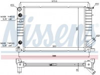 Chladič motoru NISSENS 62054