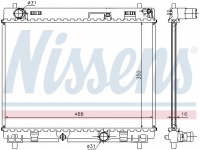 Chladič motoru NISSENS 64676A