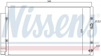 Chladič klimatizace NISSENS 940366 Chladič klimatizace NISSENS 940366