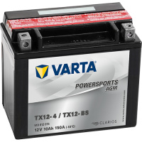 Moto baterie VARTA 510012015 10Ah 150A 12V L+ Y5 FUNSTART AGM /152x88x131/ YTX12-4 / YTX12-BS