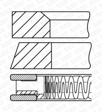 Sada pístních kroužků GOETZE 08-785500-00