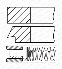 Sada pístních kroužků GOETZE 08-102300-00