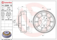 Brzdový buben BREMBO 14.C009.10
