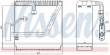 Výparník NISSENS 92204