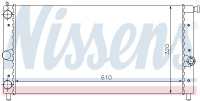 Chladič motoru NISSENS 61848