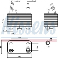 Chladič oleje automatické převodovky NISSENS 90678