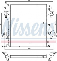 Chladič motoru NISSENS 646824