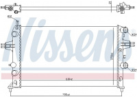 Chladič motoru NISSENS 63091