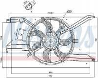 Ventilátor chladiče NISSENS 85243