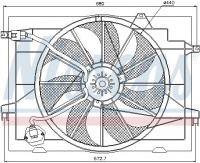Ventilátor chladiče NISSENS 85366