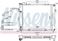 Chladič motoru NISSENS 61000 Chladič motoru NISSENS 61000