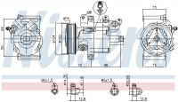 Kompresor klimatizace NISSENS 89399