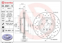 Brzdový kotouč BREMBO 09.9581.1X
