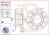 Brzdový kotouč BREMBO 08.8383.10