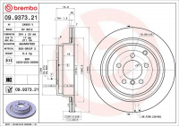 Brzdový kotouč BREMBO 09.9373.21 - LAND ROVER