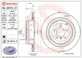 Brzdový kotouč BREMBO 09.9373.21 - LAND ROVER
