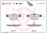 Sada brzdových destiček BREMBO P06057