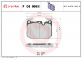 Sada brzdových destiček BREMBO P06096X - BMW