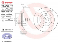 Brzdový kotouč BREMBO 08.C425.11