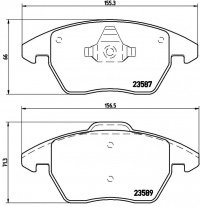 Sada brzdových destiček BREMBO P85105 - VW