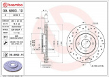 Brzdový kotouč BREMBO 09.8903.1X