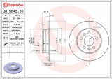 Brzdový kotouč BREMBO 08.5645.50