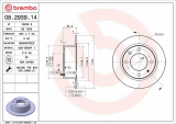 Brzdový kotouč BREMBO 08.2939.14 - CITROËN