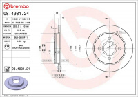 Brzdový kotouč BREMBO 08.4931.21