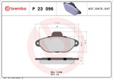 Sada brzdových destiček BREMBO P23096 - FIAT
