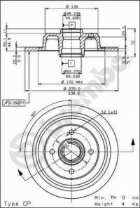 Brzdový kotouč BREMBO 08.5653.10 - HONDA Brzdový kotouč BREMBO 08.5653.10 - HONDA
