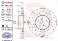 Brzdový kotouč BREMBO 09.A300.11 - LEXUS Brzdový kotouč BREMBO 09.A300.11 - LEXUS