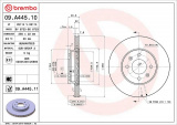 Brzdový kotouč BREMBO 09.A445.11