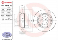 Brzdový kotouč BREMBO 08.B273.10