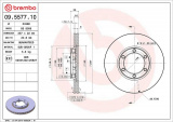 Brzdový kotouč BREMBO 09.5577.10 - ISUZU, OPEL