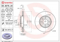 Brzdový kotouč BREMBO 09.9078.21