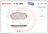 Sada brzdových destiček BREMBO P54059