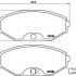 Sada brzdových destiček BREMBO P56045 - INFINITI, NISSAN Sada brzdových destiček BREMBO P56045 - INFINITI, NISSAN