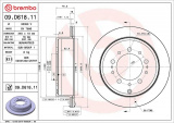 Brzdový kotouč BREMBO 09.D618.11