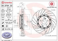 Brzdový kotouč BREMBO 09.9764.23
