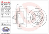 Brzdový kotouč BREMBO 08.7107.10 - MAZDA
