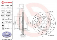 Brzdový kotouč BREMBO 09.7701.1X